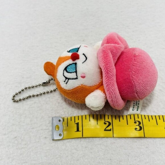 Sega Toys Anpanman Dokinchan Plush Hang Chain 3” Doll Pink Anime Japan Animation - Picture 7 of 9